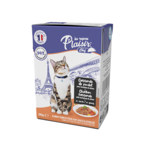 Plaisir Chef תבשיל חזה עוף עם עגבניות וזיתים לחתול 190 גרם