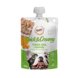 Thick & Creamy מחית לכלבים בטעם ברווז ודלעת 100 גרם