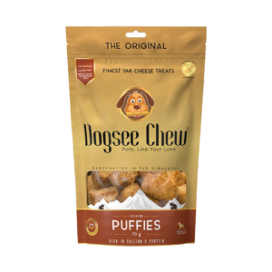 Dogsee Puffies חטיף אילוף רך גבינה 70 גרם לכלב
