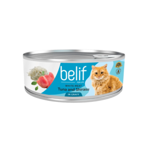 Belif מעדן טונה ושירסו ברוטב 80 גרם לחתול