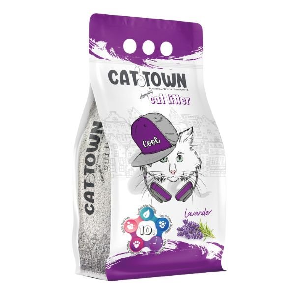 Cat Town חול חתולים מתגבש בניחוח לוונדר 10 ליטר