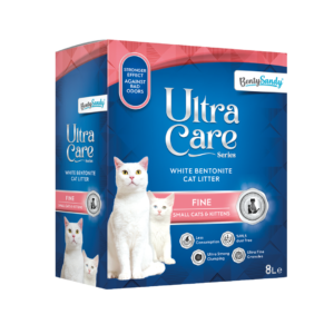 Ultra Care חול מתגבש לחתול גרגר קטן לגורים וחתולים קטנים 8 ליטר