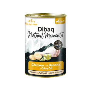 Dibaq NM שימורים לכלב עוף ובננה 380 גרם
