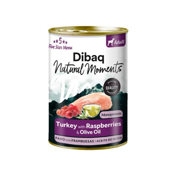 Dibaq NM שימורים לכלב הודו ופטל 380 גרם