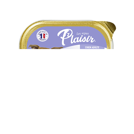 Plaisir מעדן לכלב בטעם עוף וירקות 300 גרם