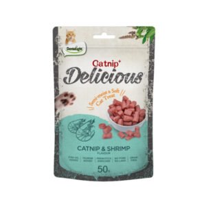 Delicious חטיף מיני בטעם קטניפ ושרימפס 50 גרם לחתול
