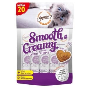 Smooth & Creamy חטיף קרם נוזלי סלמון אריזת חסכון 300 גרם לחתול