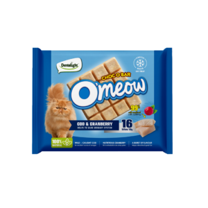 O’meow חטיף מיובש בהקפאה דמוי שוקולד קוד וחמוציות לחתול 10 גרם