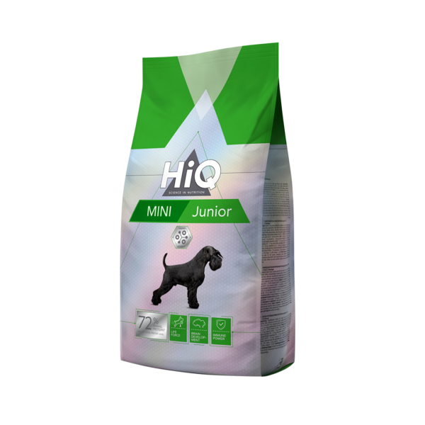 HiQ מזון לגור כלב גזע קטן ג'וניור עוף 1.8 ק"ג