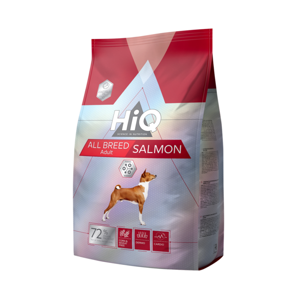 HiQ מזון לכלב בוגר סלמון