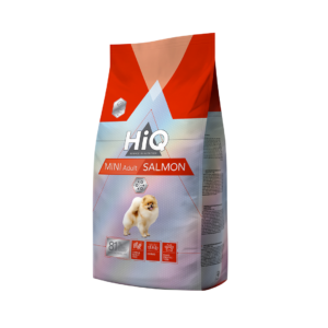 HiQ מזון לכלב בוגר גזע קטן סלמון