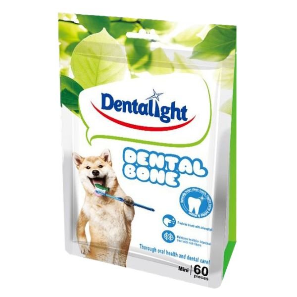 Dental Bone חטיף עלה דנטלי מיני מארז חיסכון 60 יחידות לכלב
