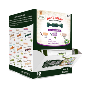 Dent Fresh חטיף דנטלי מועשר בכלורופיל ונענע לרענון הנשימה מארז 50 יחידות