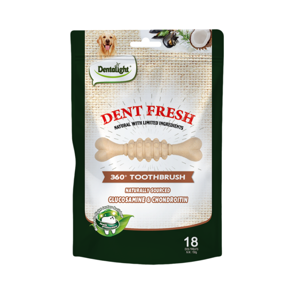 Dent Fresh חטיף דנטלי מועשר בגלוקוזמין וכונדרויטין לתמיכה מפרקים 150 גרם