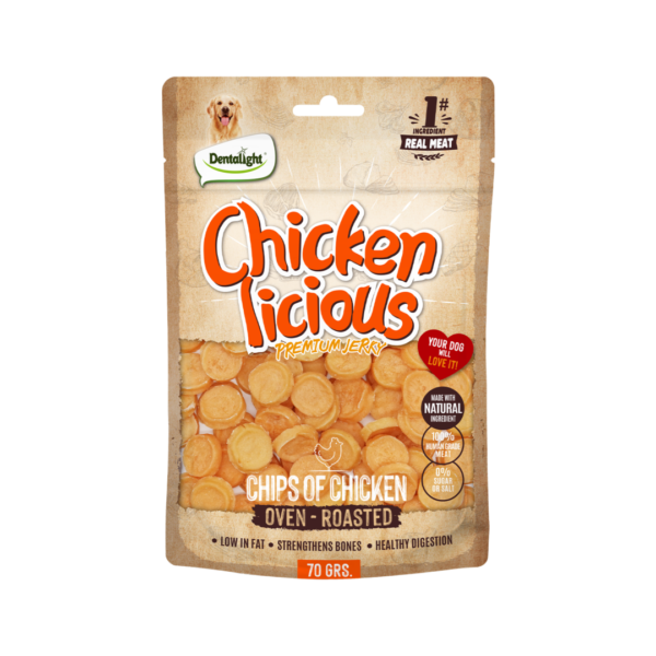 Chicken Licious מטבעות עוף 70 גרם לכלב