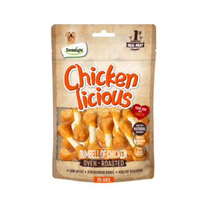 Chicken Licious משקולות עוף 70 גרם לכלב