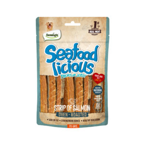 Seafood Licious רצועות סלמון 70 גרם לכלב