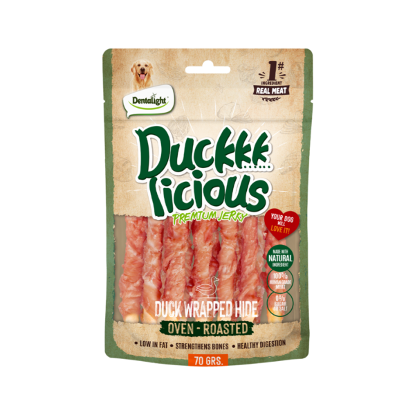 Duck Licious ברווז מלופף על מקל 70 גרם לכלב