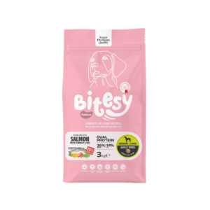 Bitesy מזון מלא לכלב בוגר סלמון דניס ואורז 3 ק"ג