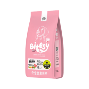 Bitesy מזון מלא לכלב בוגר סלמון דניס ואורז 12 ק"ג