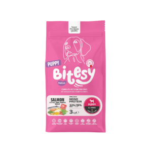 Bitesy מזון מלא לגור כלבים סלמון עם אורז בטטה ופטרוזיליה 3 ק"ג
