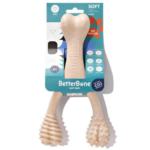 בטר בון Better Bone צעצוע לעיסה לכלבים עוצמה Soft בטעם בקר
