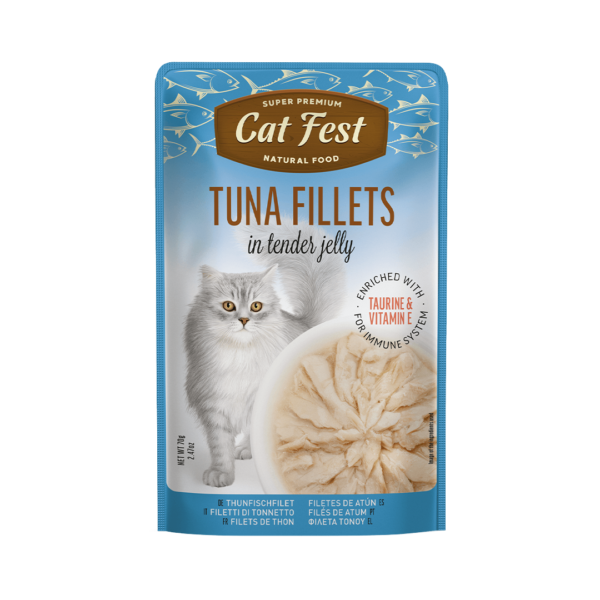 Cat Fest פאוץ פילה טונה 70 גרם לחתול