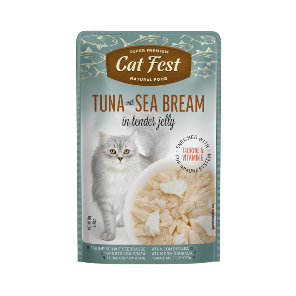 Cat Fest פאוץ טונה ודניס 70 גרם לחתול