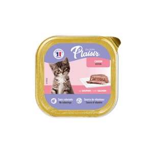 Plaisir מעדן לגור חתולים בטעם סלמון 32 יח' במארז