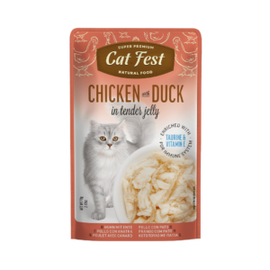 Cat Fest פאוץ עוף וברווז 70 גרם לחתול