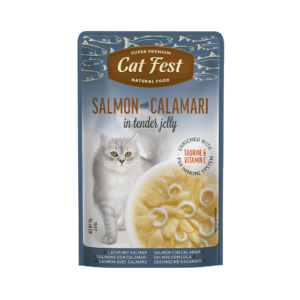 Cat Fest פאוץ סלמון וקלמרי 70 גרם לחתול