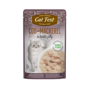 Cat Fest פאוץ' לחתול בטעם בקלה ומקרל 70 גרם