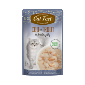 Cat Fest פאוץ' לחתול בטעם בקלה ופורל 70 גרם