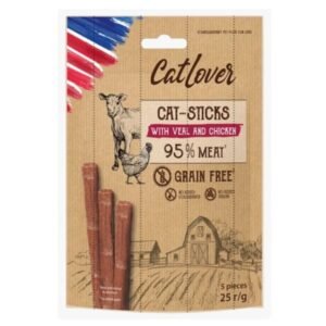 Cat Lover סטיקים בטעם עוף ועגל 25 גרם לחתול