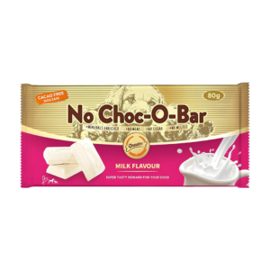 חטיף לכלב שוקולד לבן בטעם חלב No Choc-O-Bar