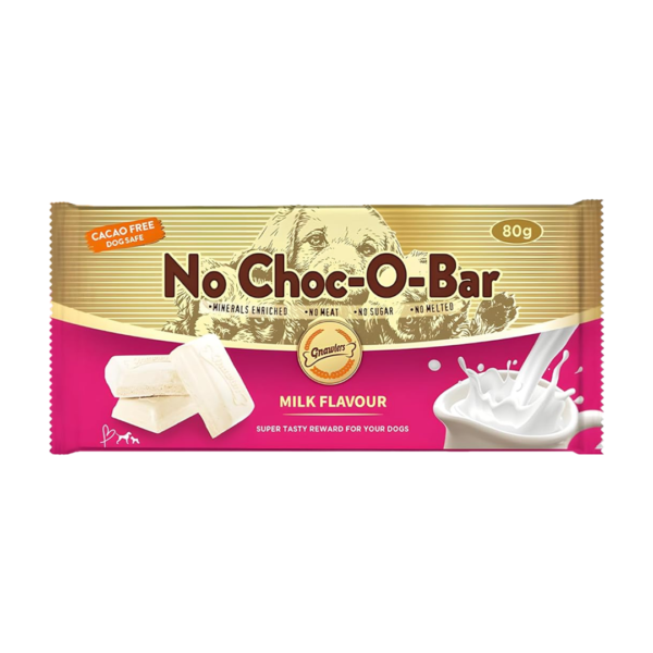 חטיף לכלב שוקולד לבן בטעם חלב No Choc-O-Bar