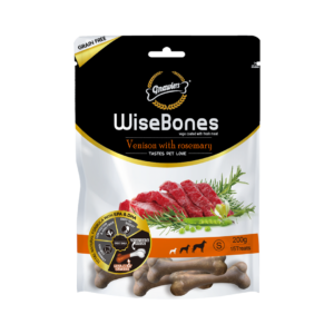 WiseBones עצמות ללא דגנים בטעם צבי ורוזמרין 200 גרם