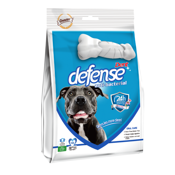 Dent Defense חטיף עצמות לניקיון הפה מכיל צמחים טבעיים אריזת חיסכון 525 גרם