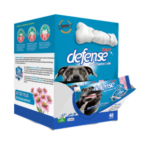 Dent Defense חטיף עצמות לניקיון הפה מכיל צמחים טבעיים מארז 48 יחידות