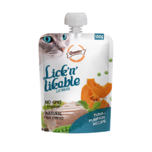 Lick ‘N’ Likable מחית לחתולים בטעם טונה ודלעת 100 גרם