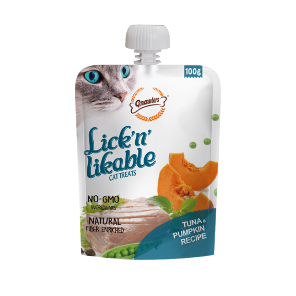 Lick ‘N’ Likable מחית לחתולים בטעם טונה ודלעת 100 גרם