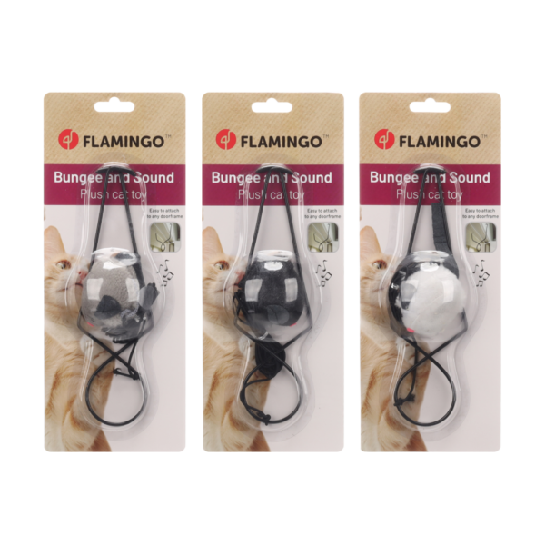 Flamingo צעצוע תלייה עכבר רובי עם סאונד לחתול