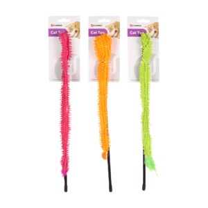 Flamingo חכה טֶרִי הזחל בצבעים שונים לחתול