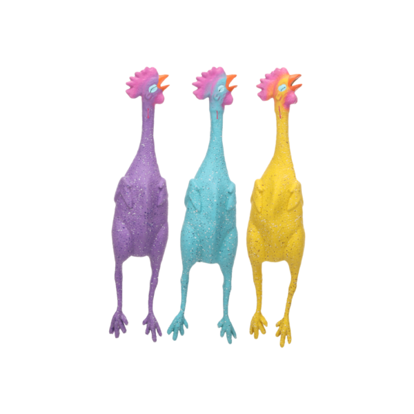 Flamingo צעצוע תרנגול לטקס צבעוני מצפצף L לכלב