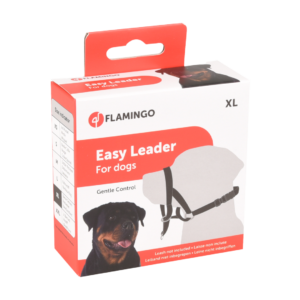 Flamingo רתמת ראש Easy Leader שחורה XL לכלב