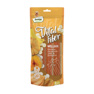 Vital Fiber מקל לעיסה דנטלי בטעם בננה, שורש בטטה ודלעת 250 גרם