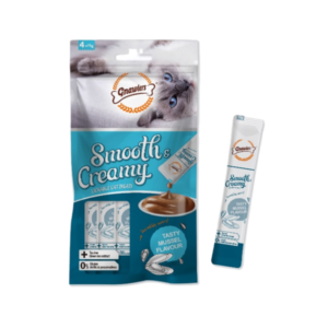Smooth & Creamy חטיף קרם נוזלי בטעם צדפות 60 גרם לחתול