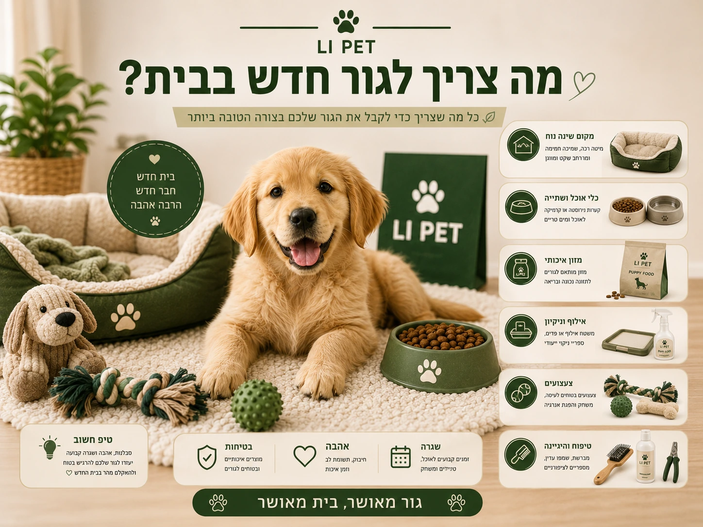 מה צריך לגור חדש בבית?