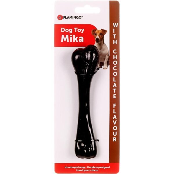 עצם לעיסה Mika בטעם שוקולד של פלמינגו, 15 ס״מ, באריזה